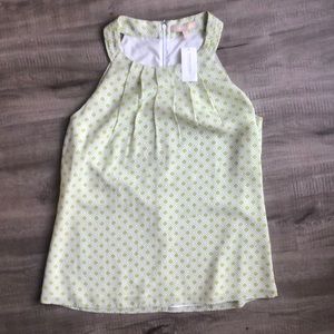 NWT Banana Republic patterned sleeveless blouse